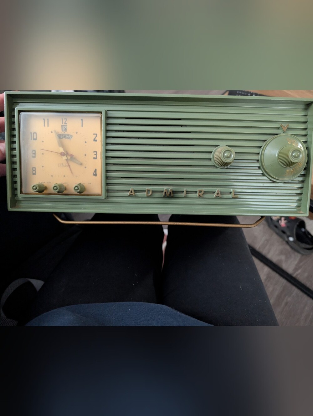 Admiral Tube Clock Radio Midcentery 1950